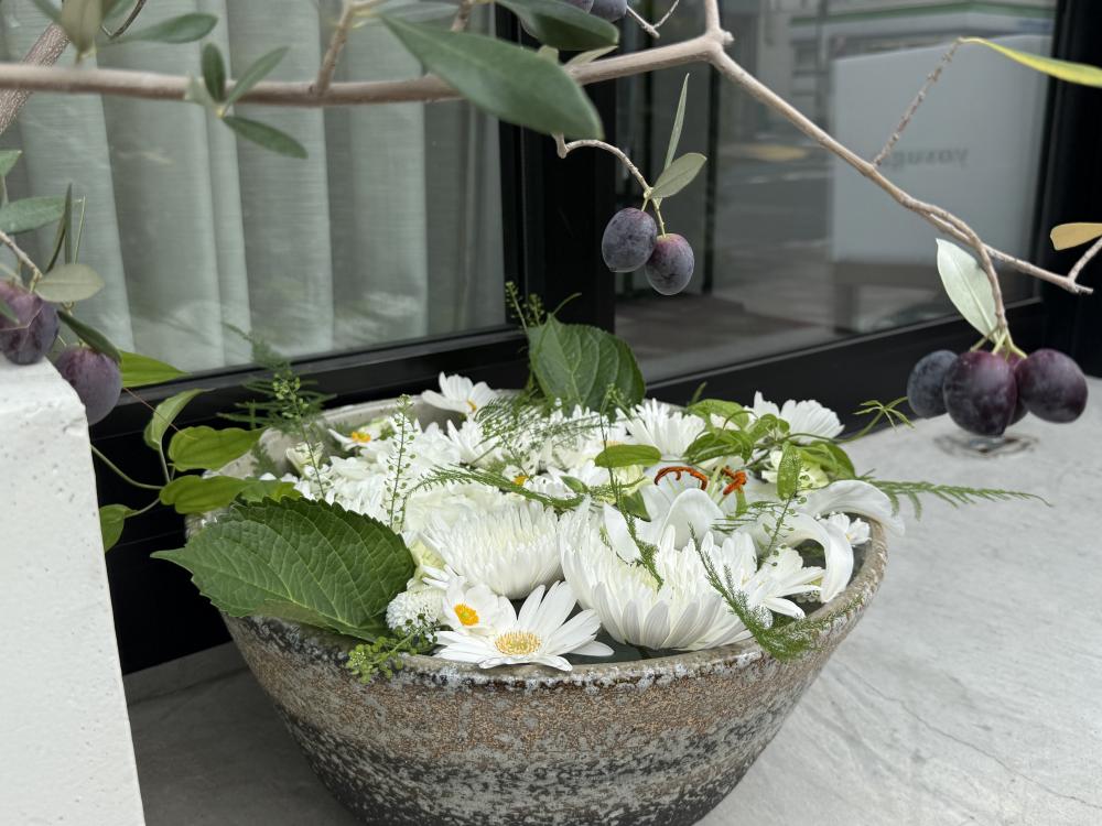 美容室 yosuga 深川花手水